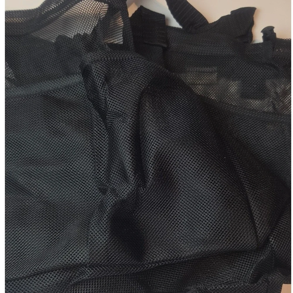 Famichan Mesh Shower Caddy Unisex OS Black Multi Pocket Dorm Utility XL NWT